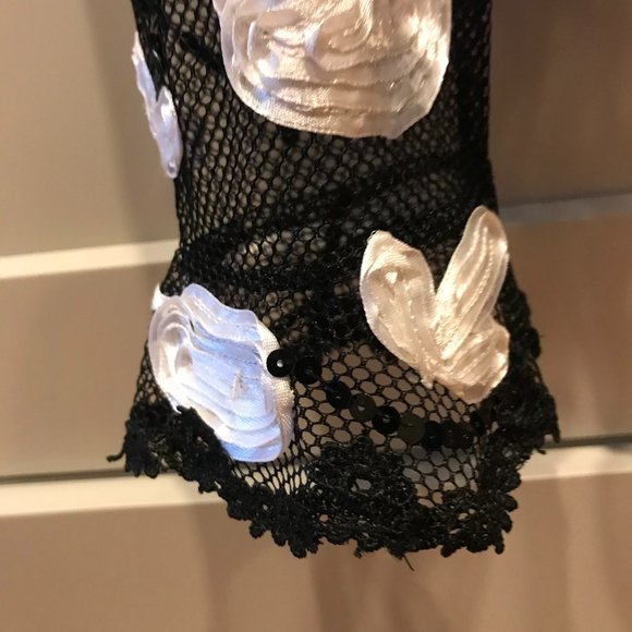 Lacy Sheer & Embellished Ladies Jacket - Picture 4 of 9